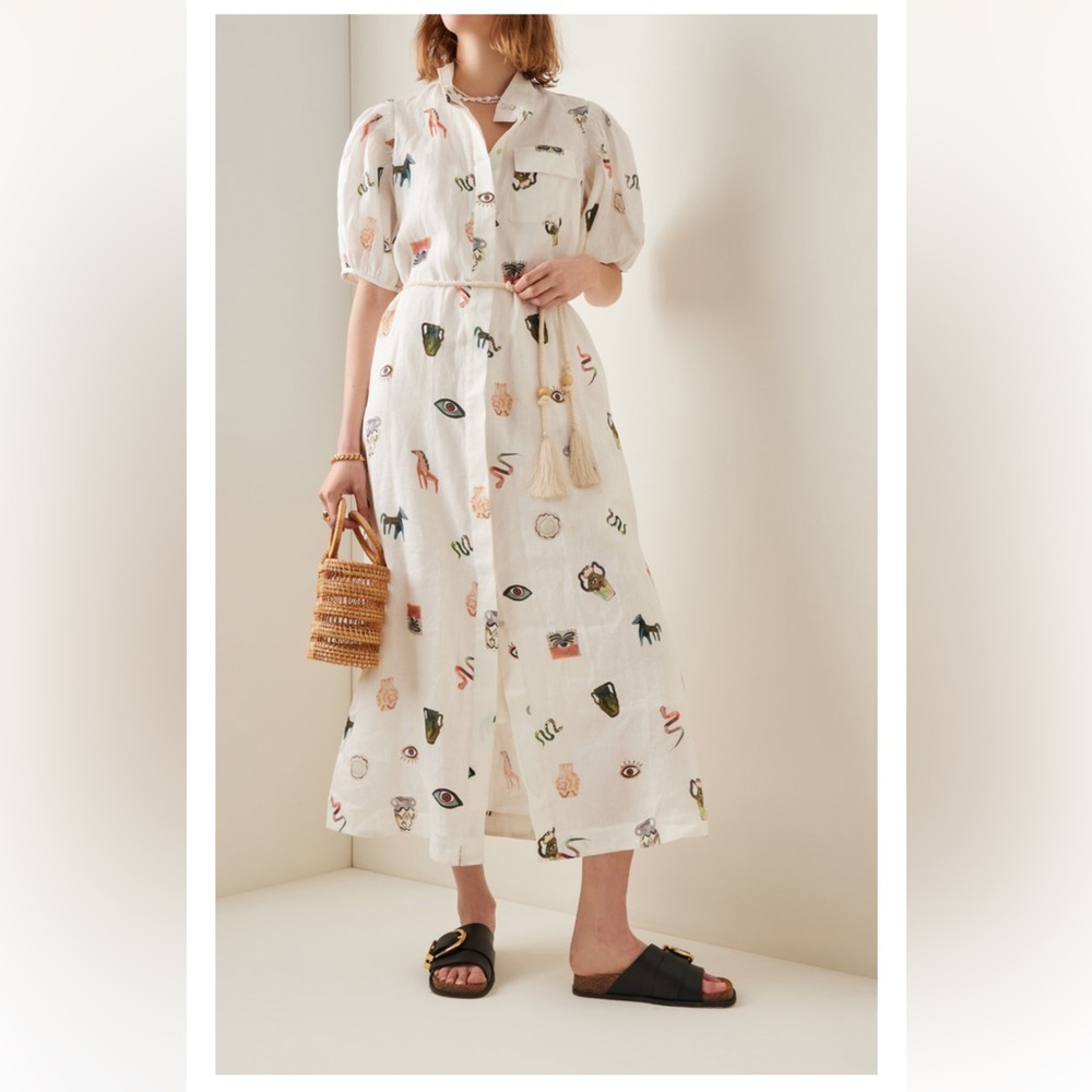 Alemais Hera Linen Dress